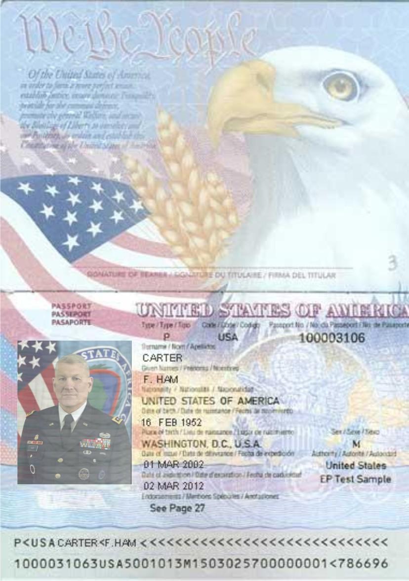 Gen. Carter Ham-Passport