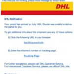 DHL Scam Letter