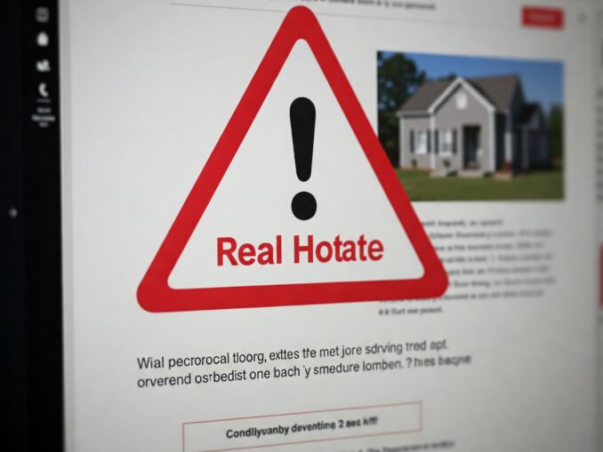 Warning sign: How to spot AI-generated real estate scams. Learn to identify fake listings and protect yourself from fraud.