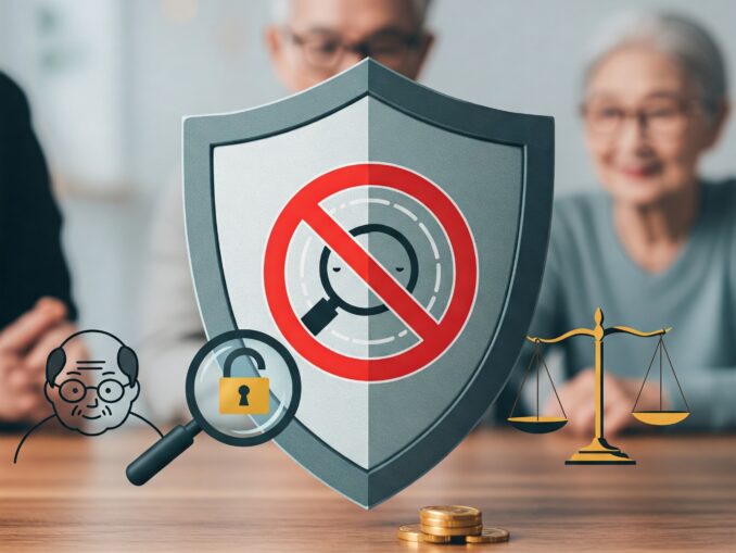 Image promoting the SAVE Act to protect against fraud and scams. Graphic features a shield with the text "SAVE Act - Fraud & Scam" in red and blue.